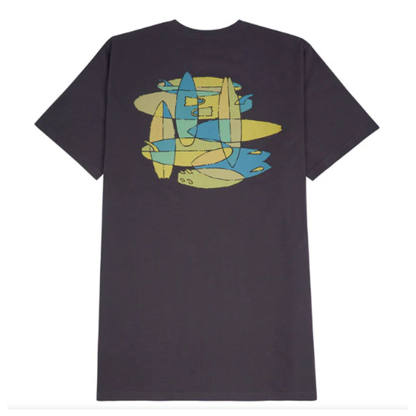Drifter Surf Quiver Men's S/S T-Shirt - Charcoal - Surf Station Store