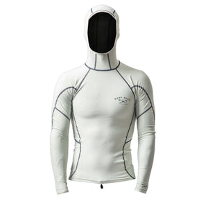 Dark Seas Bandit Hooded Men's L/S Rashguard - Grey