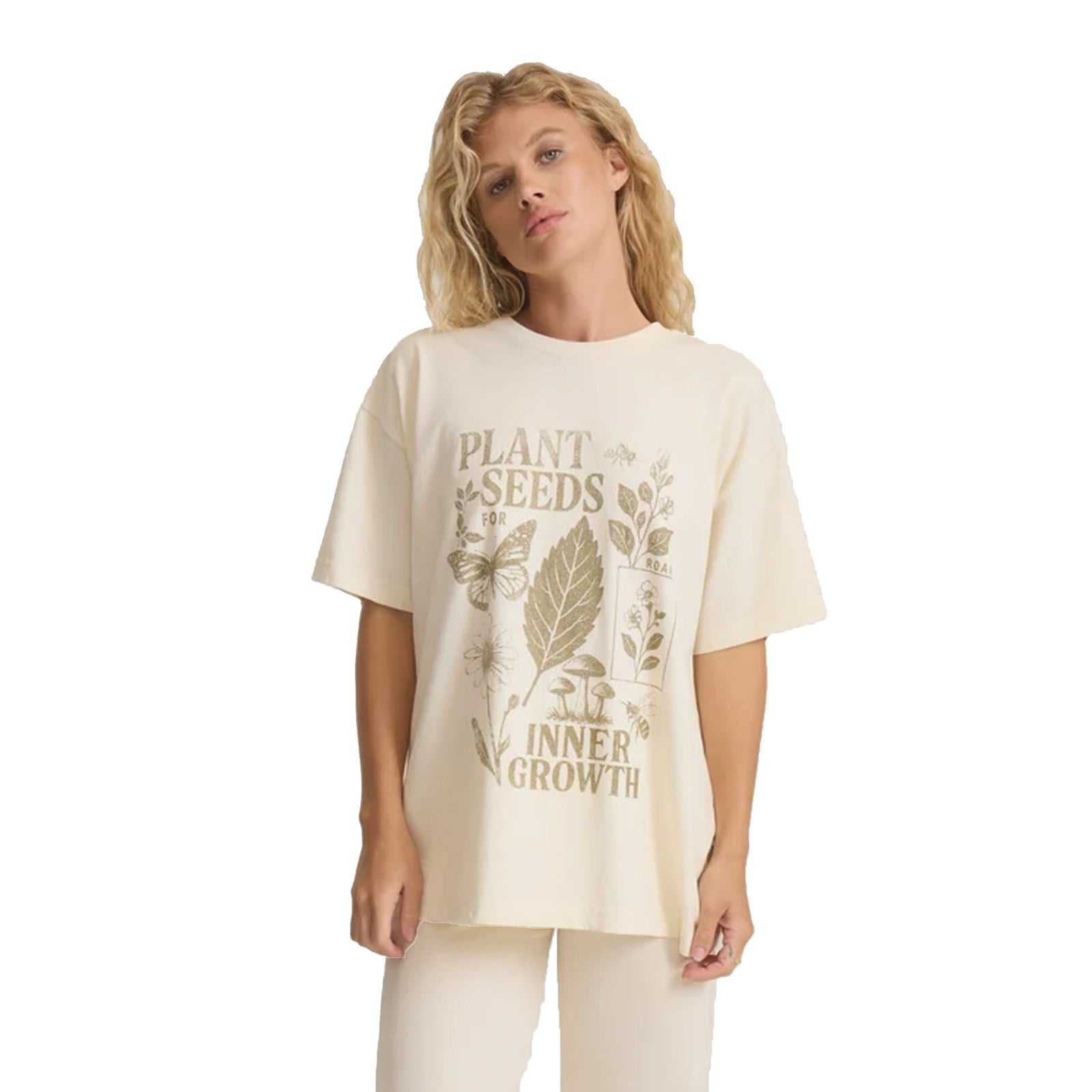 Roark Plant Seeds Oversized Premium Women's S/S T-Shirt - Bone