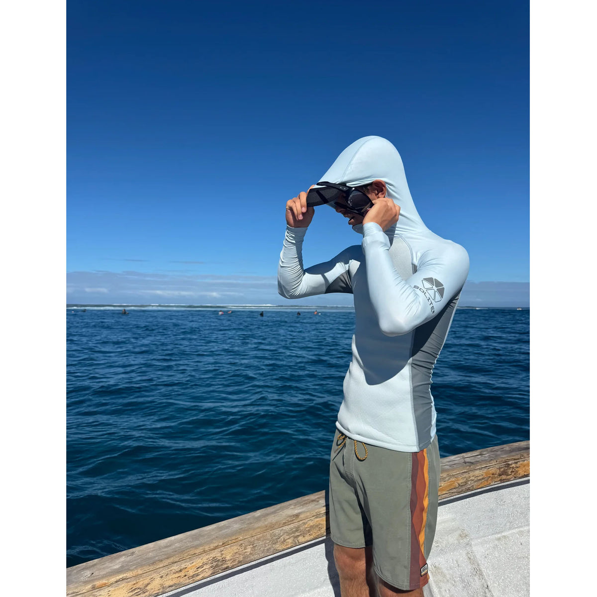 Solite Convertible Neo Front Men's Rash Guard - Grey