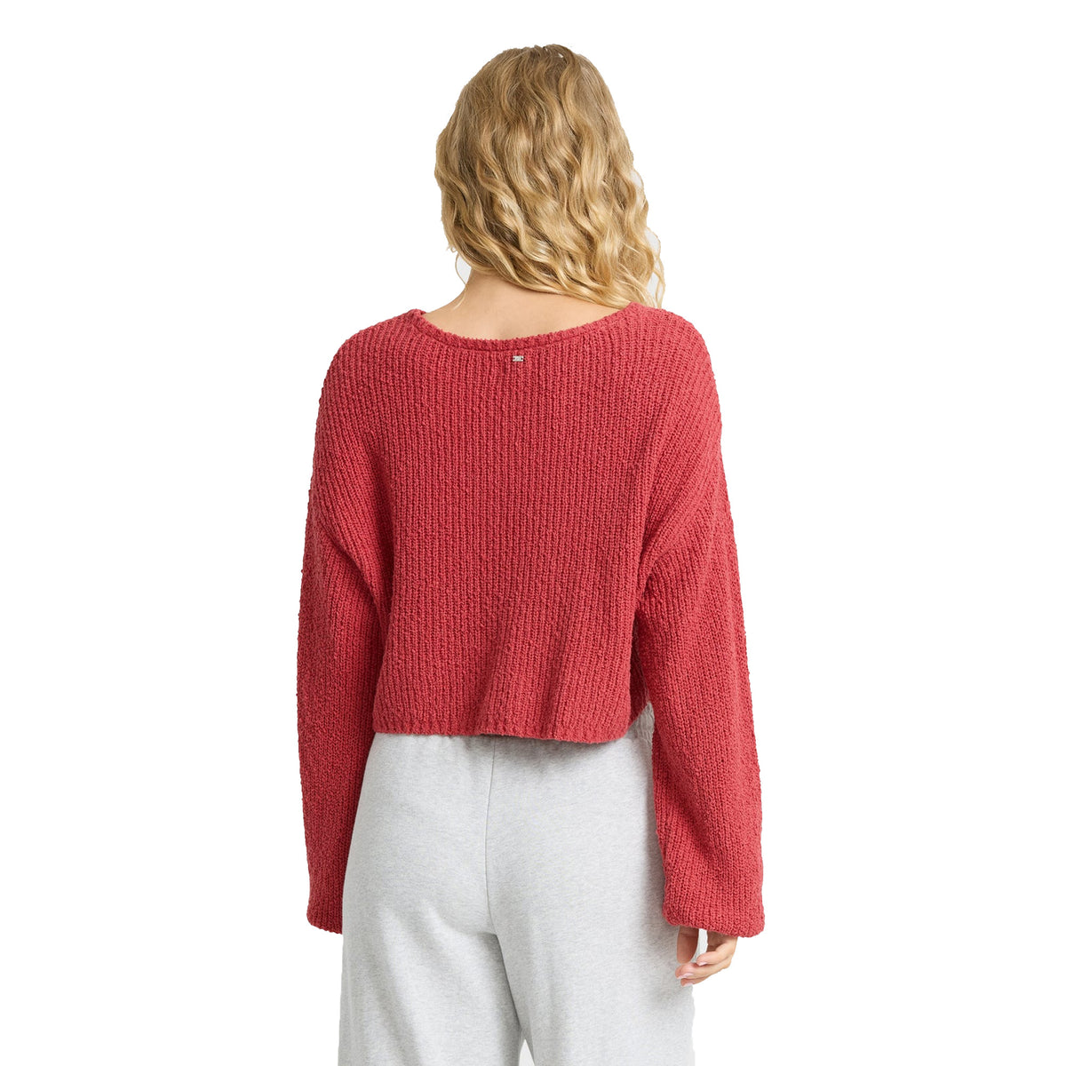 Billabong Open Air Crewneck Women's L/S Sweater - Mineral Red
