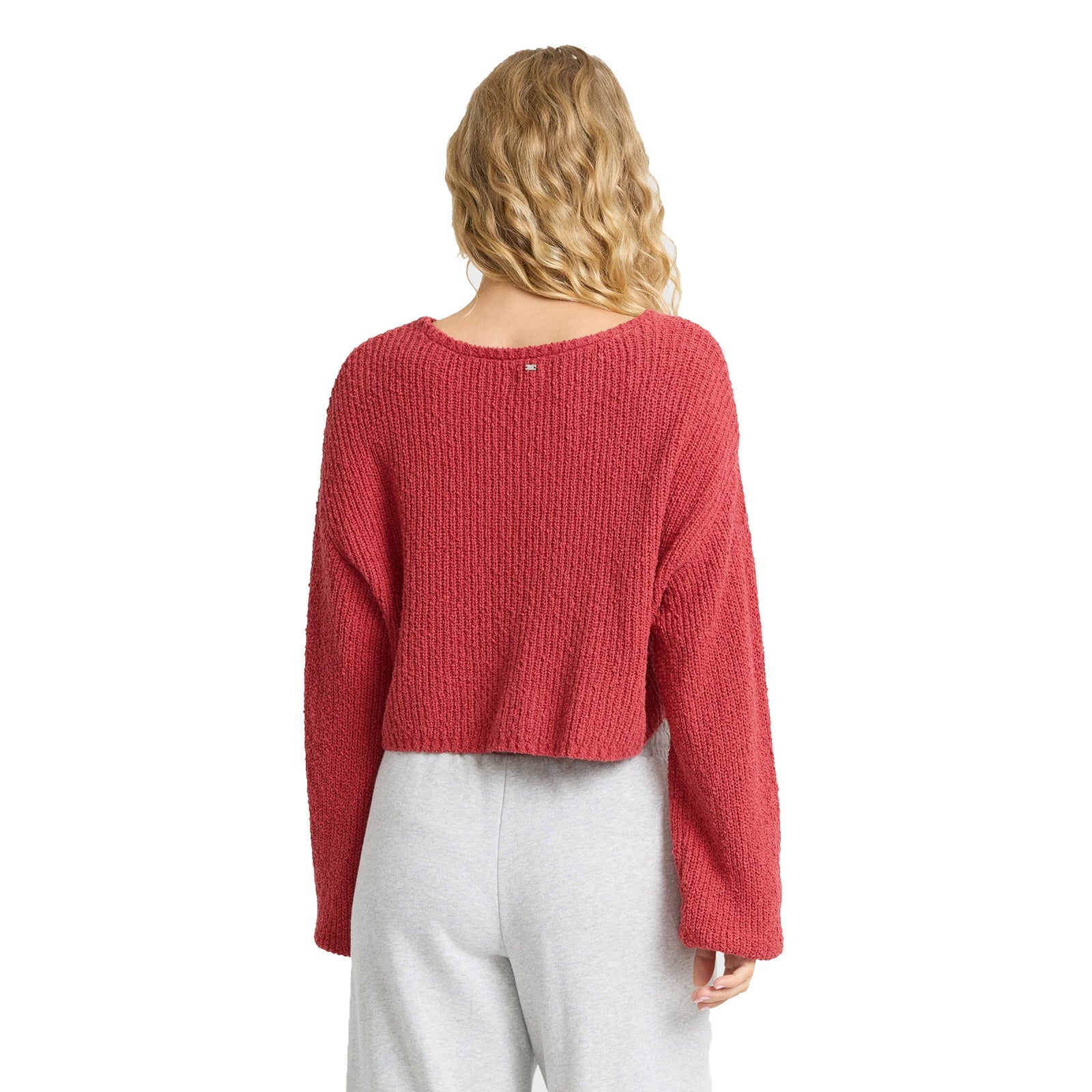 Billabong Open Air Crewneck Women's L/S Sweater - Mineral Red