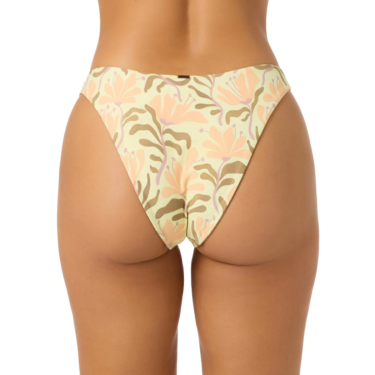 O'Neill Cove Floral Flamenco Revo Cheeky Women's Bikini Bottoms - Citron
