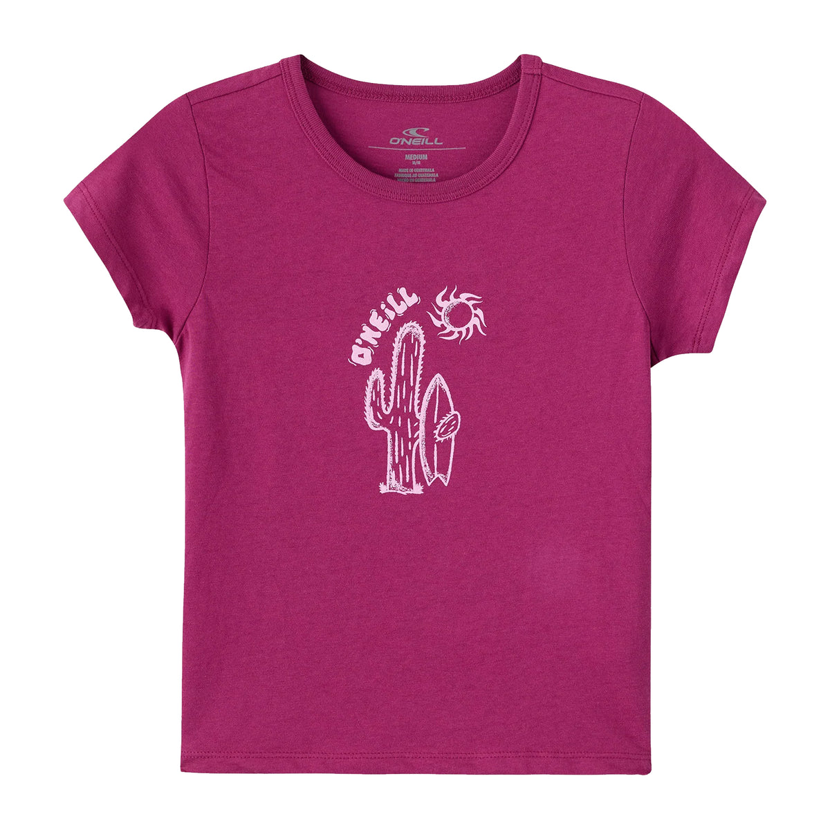 O'Neill Desert Sun Willa Skimmer Youth Girl's S/S T-Shirt - Raspberry