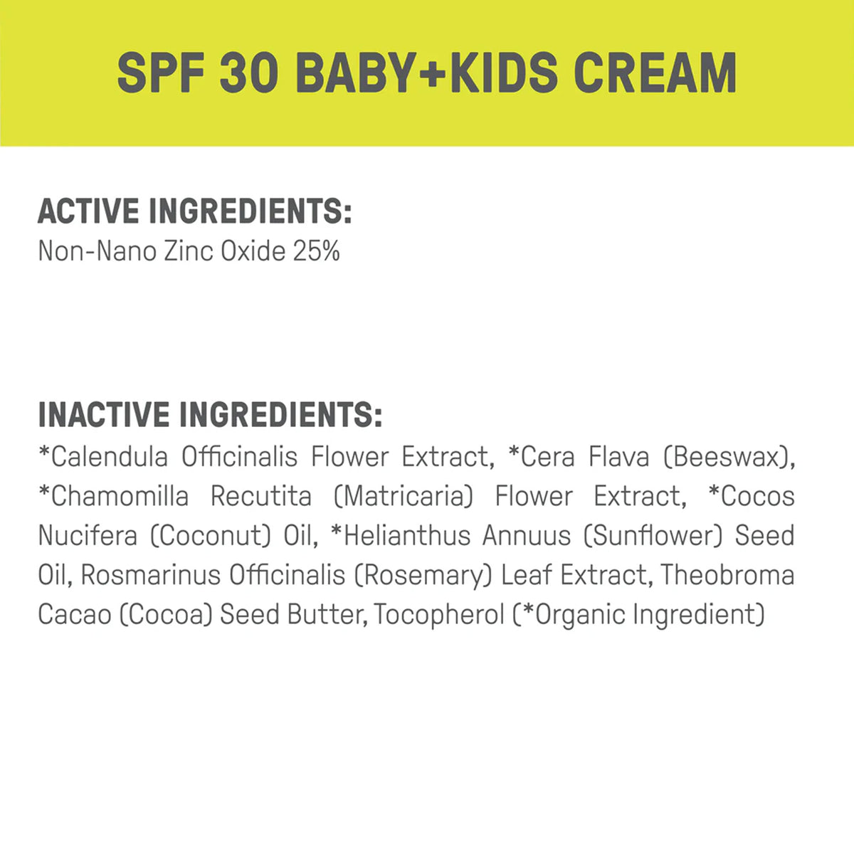Raw Elements Baby + Kids SPF 30 3oz Sunscreen Tin