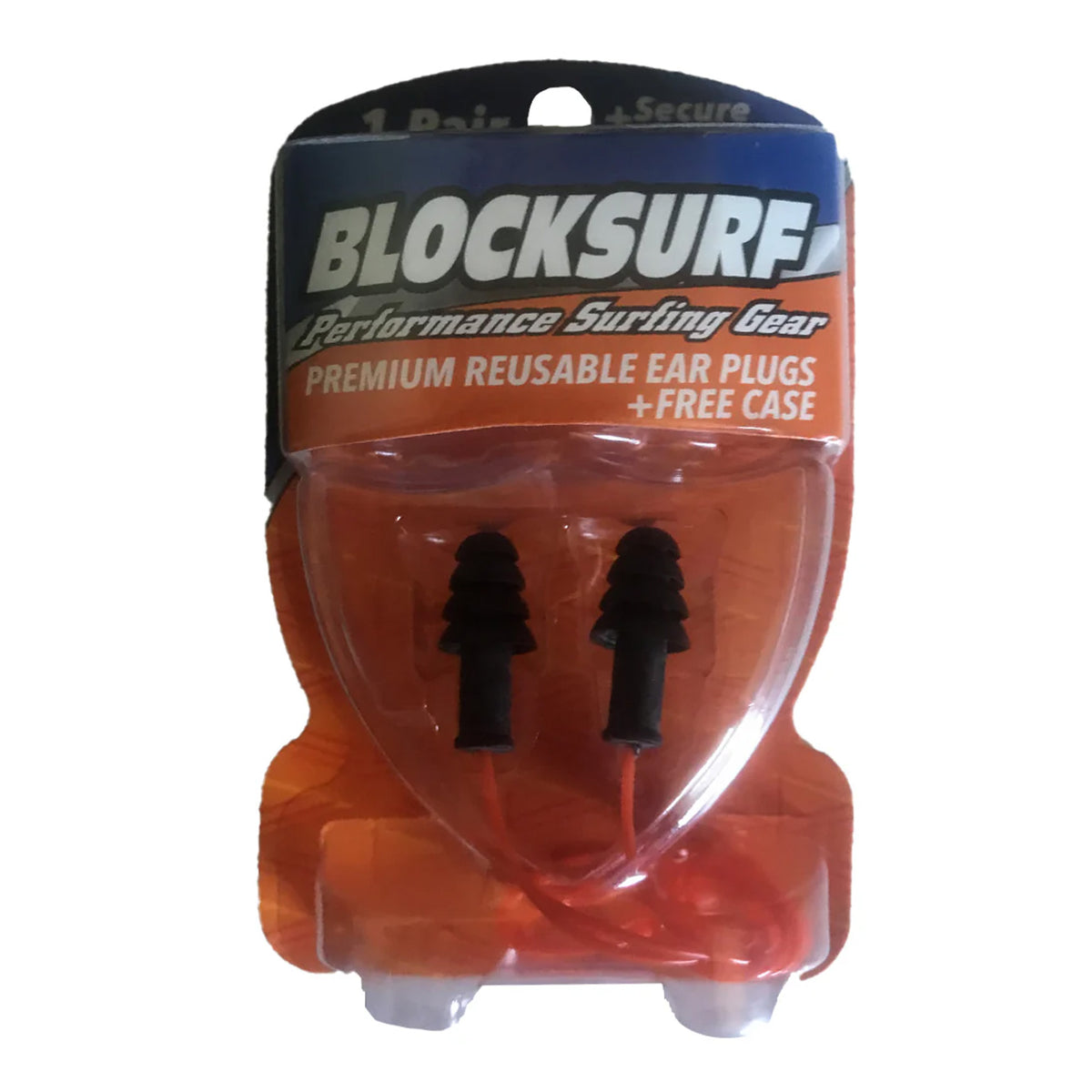 Blocksurf Premium Surfing Earplugs W/ Leash