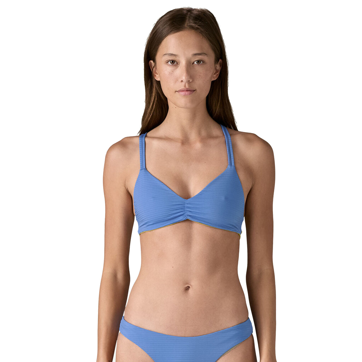 Patagonia Reversible Seaglass Bay Women's Bikini Top - Ripple: Abundant Blue