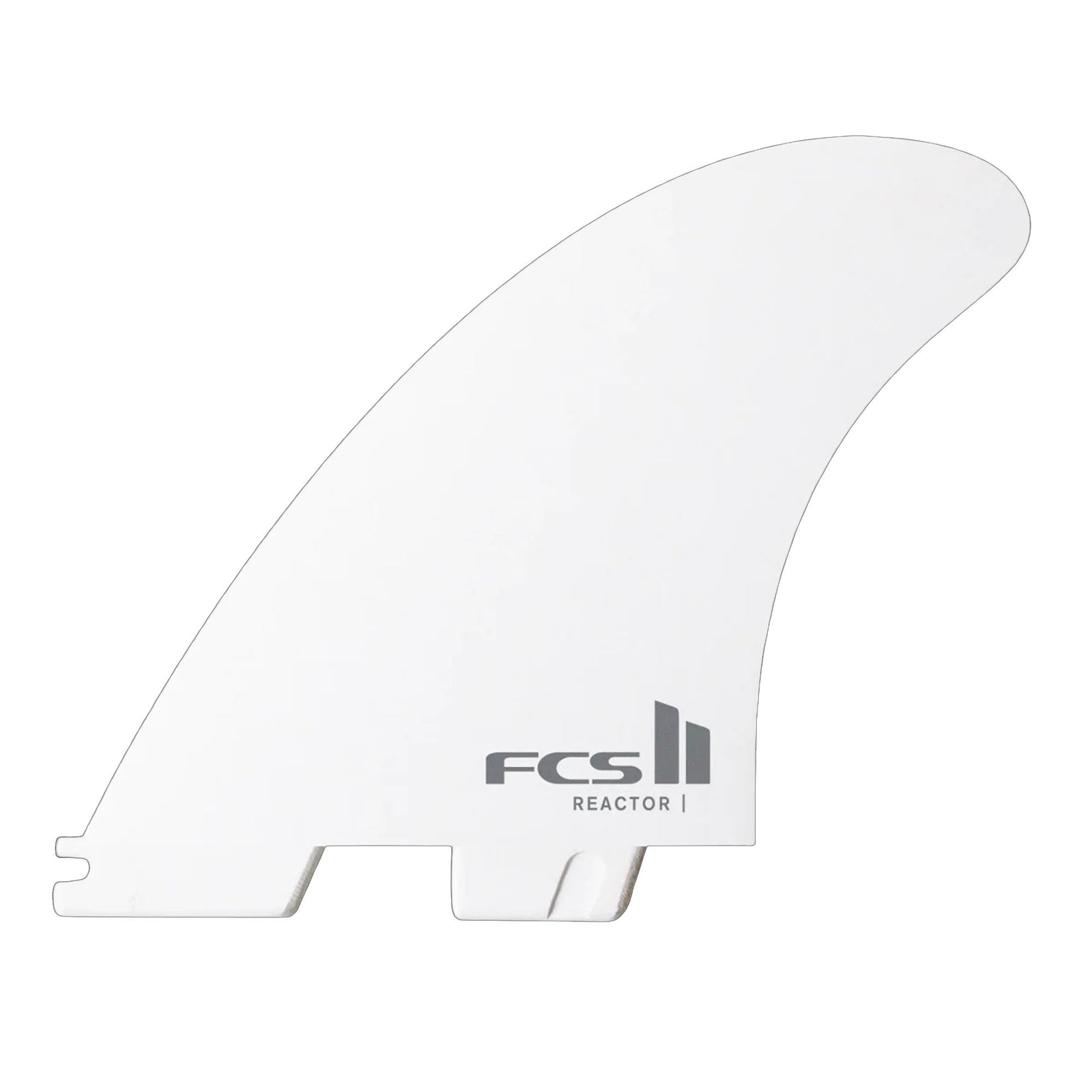 FCS II Reactor Performance Core Tri Surfboard Fins - Medium/White