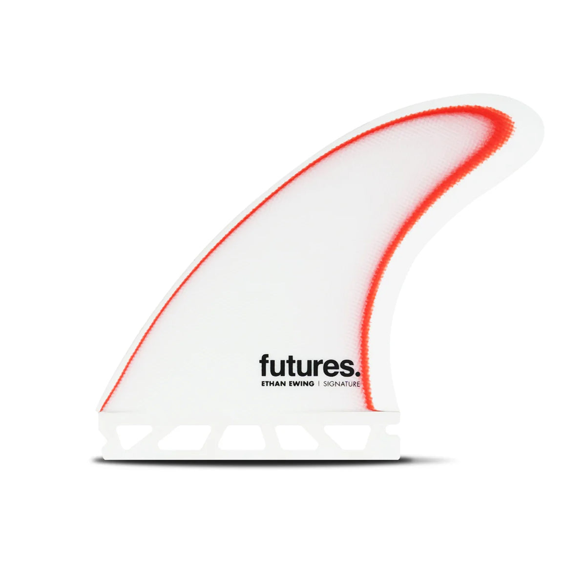 Futures Ethan Ewing Fiber Glass Tri Surfboard Fins - Large/White Red