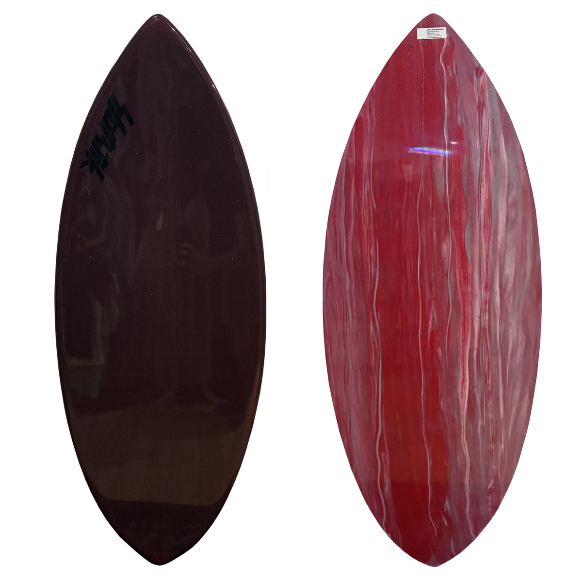 Slotstik Carbon 52" Skimboard - Red/Red Marble
