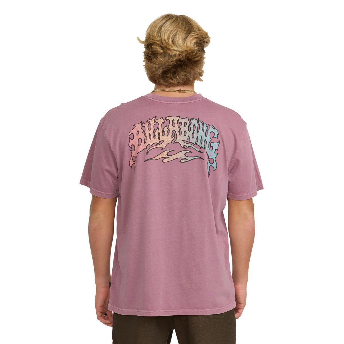 Billabong Flare Premium Cotton Graphic Men's S/S T-Shirt - Red Dahlia