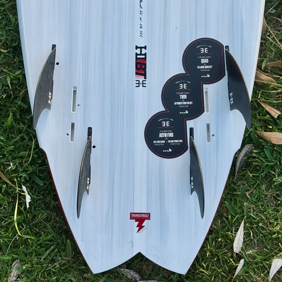 FCS II Harley Ingleby Quad Performance Glass Surfboard Fins - Large/Smoke