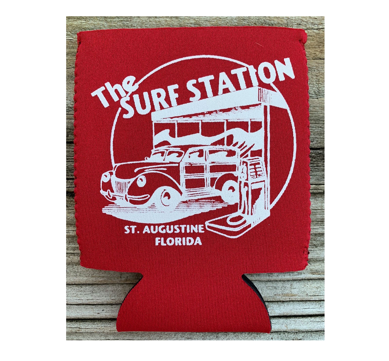 Surf Station Neoprene Koozie - Red