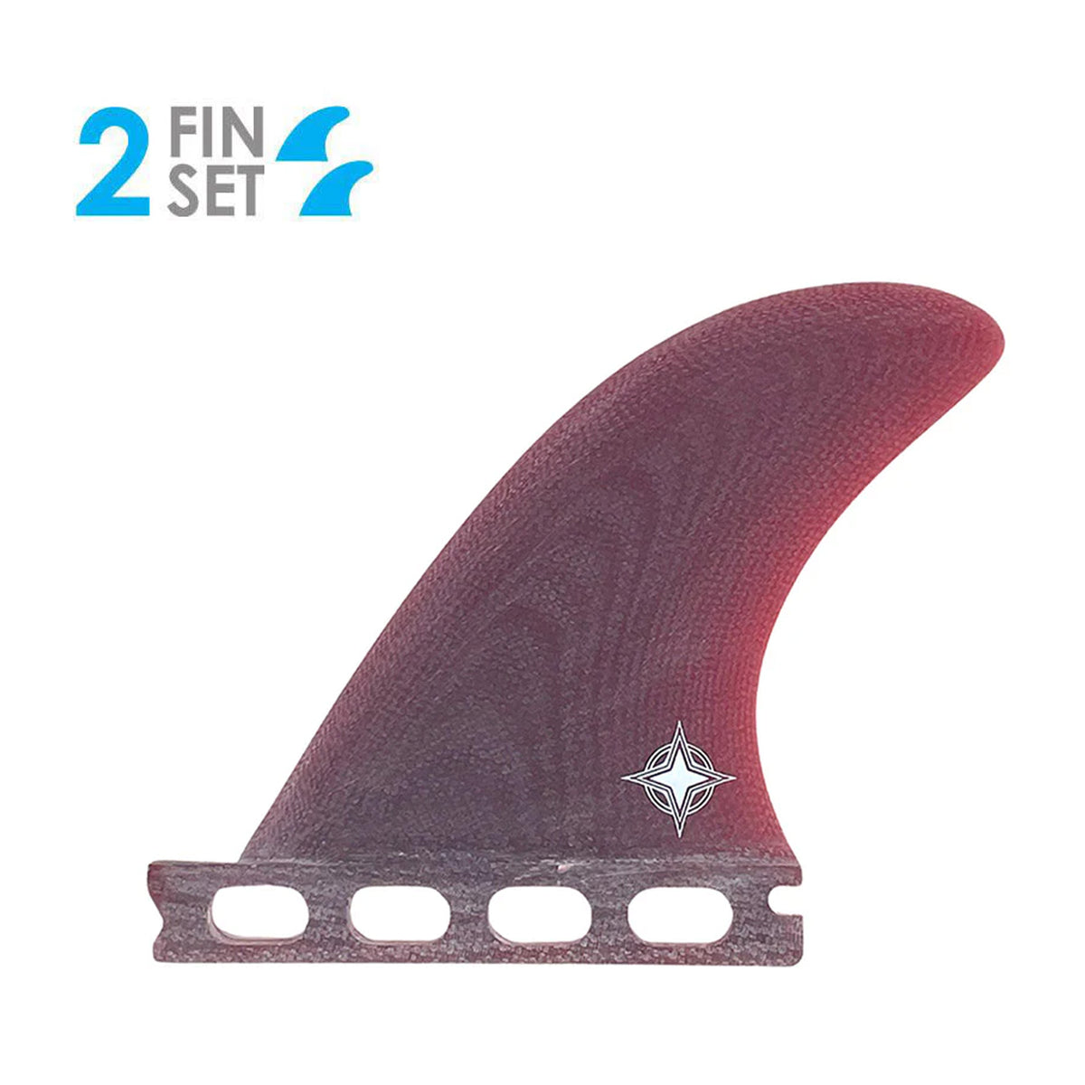 True Ames Wayne Rich Side Bite Futures Fin Set - 4.0"/Red