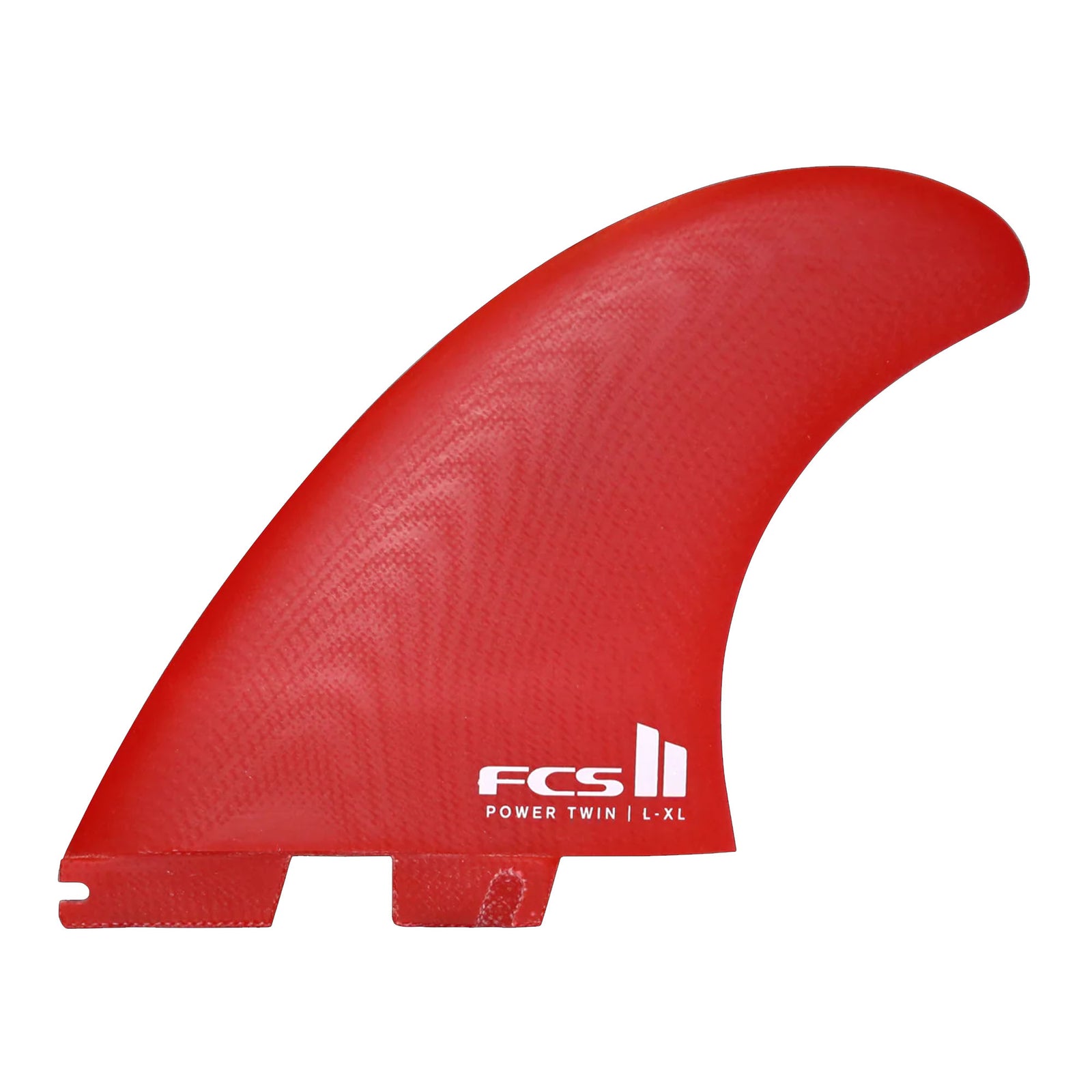 FCS II Harley Ingleby Twin Performance Glass Twin Surfboard Fins - Red