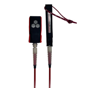 Channel Islands Hex Cord Comp Surfboard Leash - 6' x 3/16"/Pinot Noir