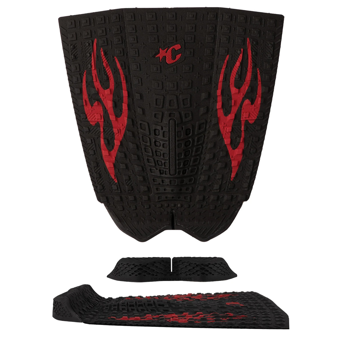 Creatures of Leisure Proto 1.5 Griffin Colapinto Signature Pin Tail Traction Pad - Black Red Flames