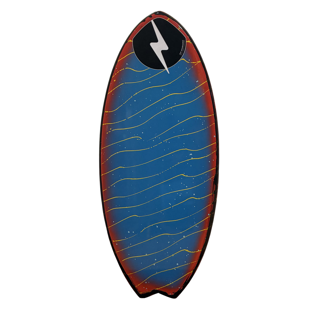 Zap Fish 47" Skimboard - Blue Red Rails