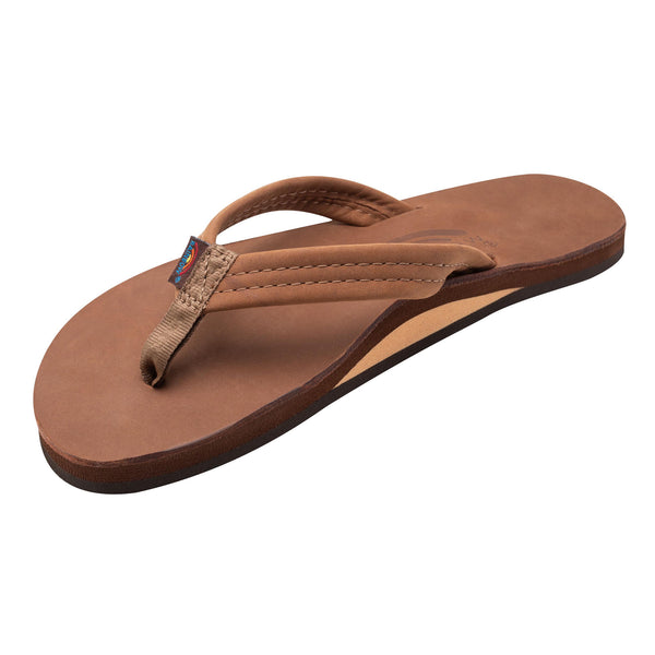 Rainbow Single Premier Leather Men's Sandals - Redwood - Surf
