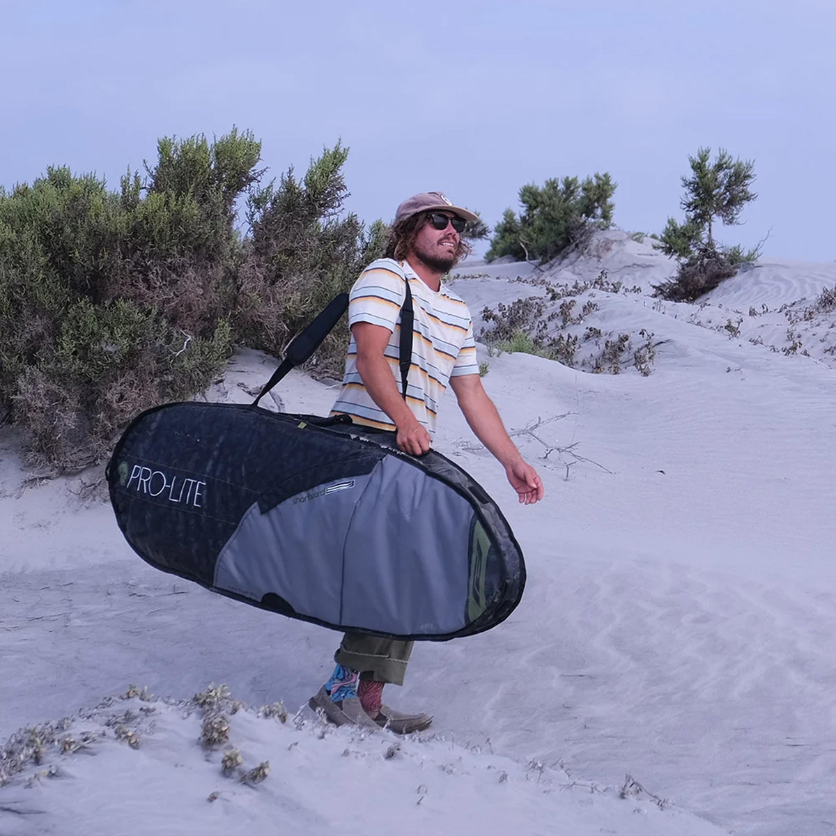 Pro-Lite Rhino Fish/Hybrid Single/Double Travel Surfboard Bag - Grey