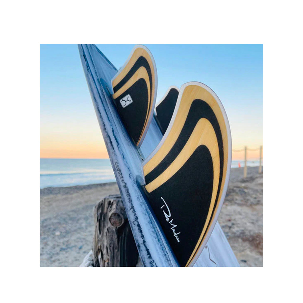 Firewire Machado Seaside Futures Quad Surfboard Fins - Bamboo/Black