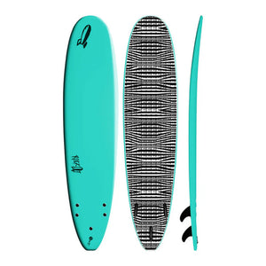 Rock-It Moby 9'0 Soft Surfboard - Turquoise