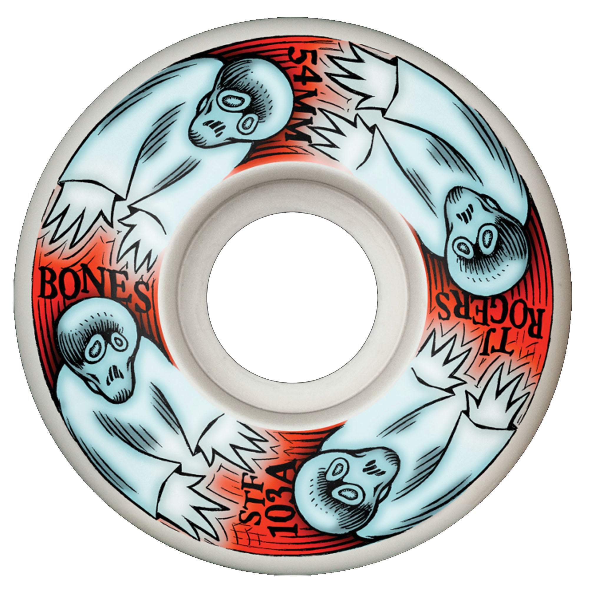 Bones Rogers STF V3 54mm 103a Skateboard Wheels