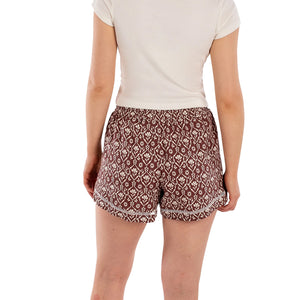 Jetty Dune Linen Women's Walkshorts - Rust