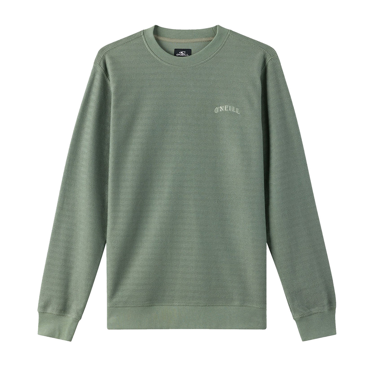 O'Neill Bavaro Solid Crew Neck Fleece Youth Boy's L/S Sweater - Sage