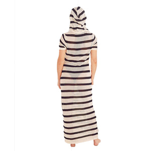 Sand Cloud Gappo Hooded Net Women's Dress - Black
