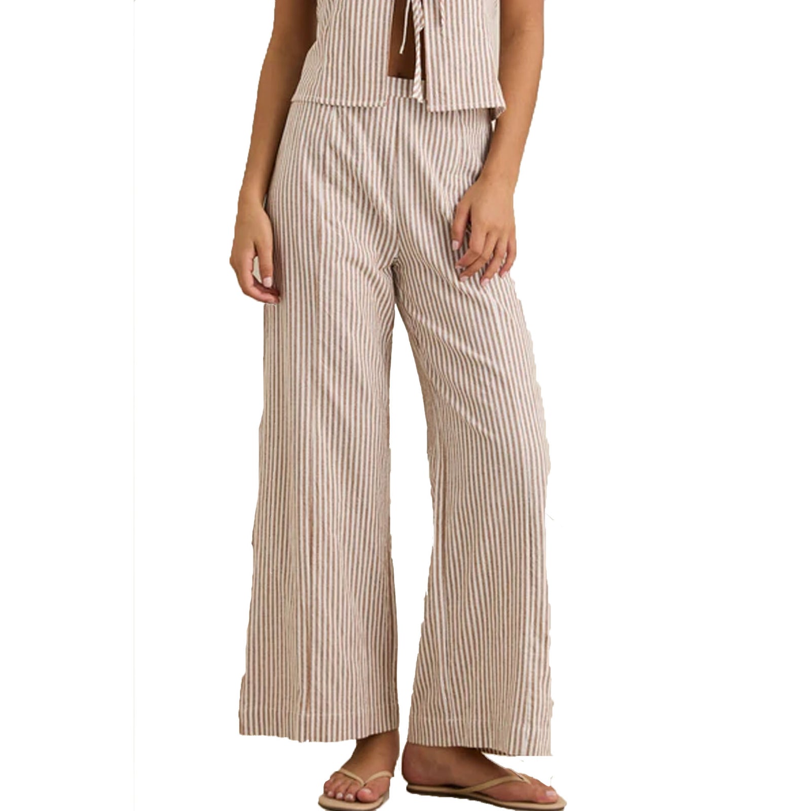 Rhythm Louise Wide Leg Women's Pants - Tan