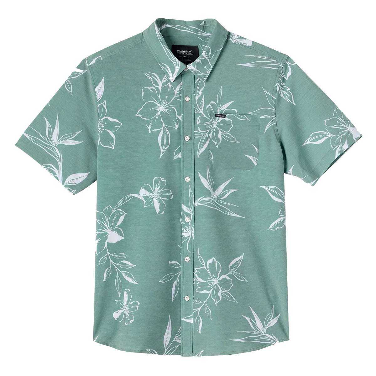 O'Neill TRVLR Traverse Relaxed UPF Men's Dress Shirt - Sage