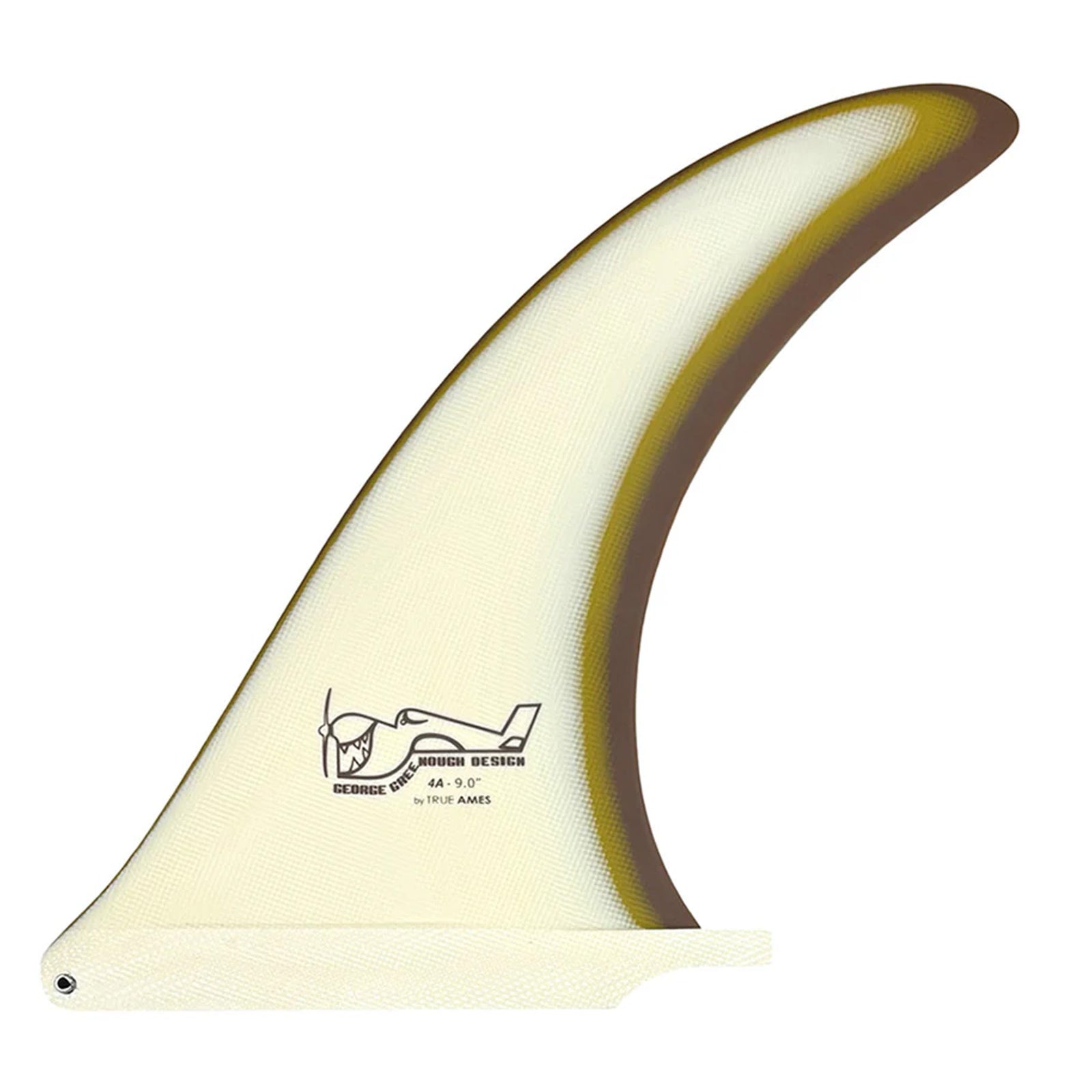 True Ames Greenough 4-A Longboard Fin - 10.5"/Sandbar