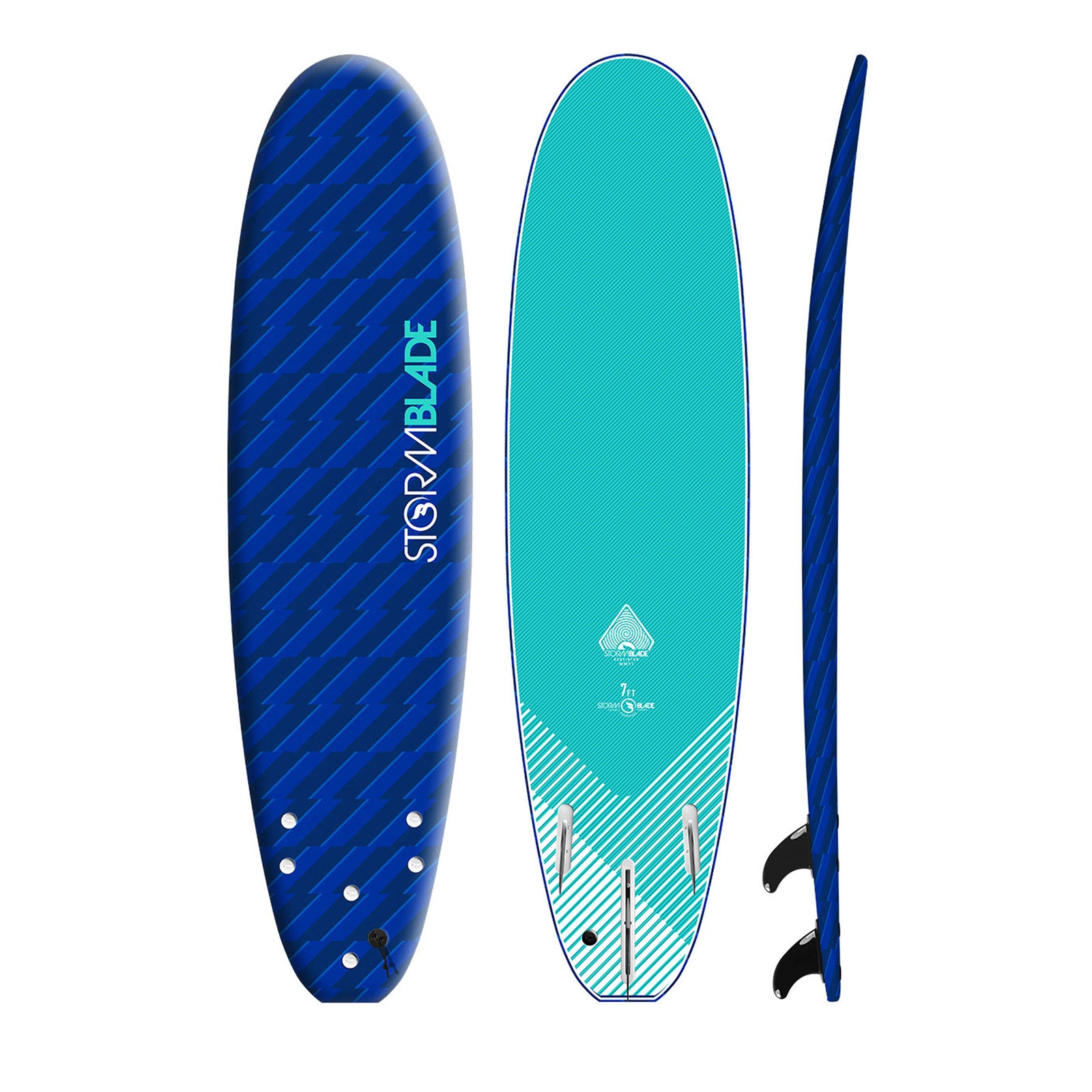 Storm Blade Classic 7'0 Soft Surfboard - Blizzard Navy