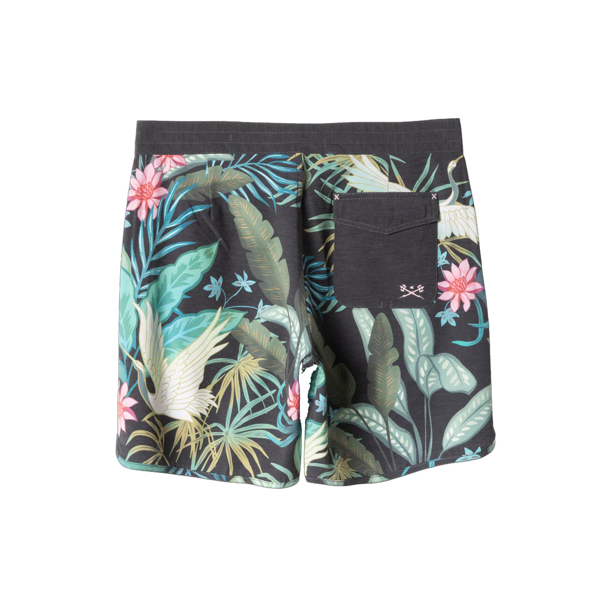 Dark Seas Sennit 18" Men's Boardshorts - Black/Green