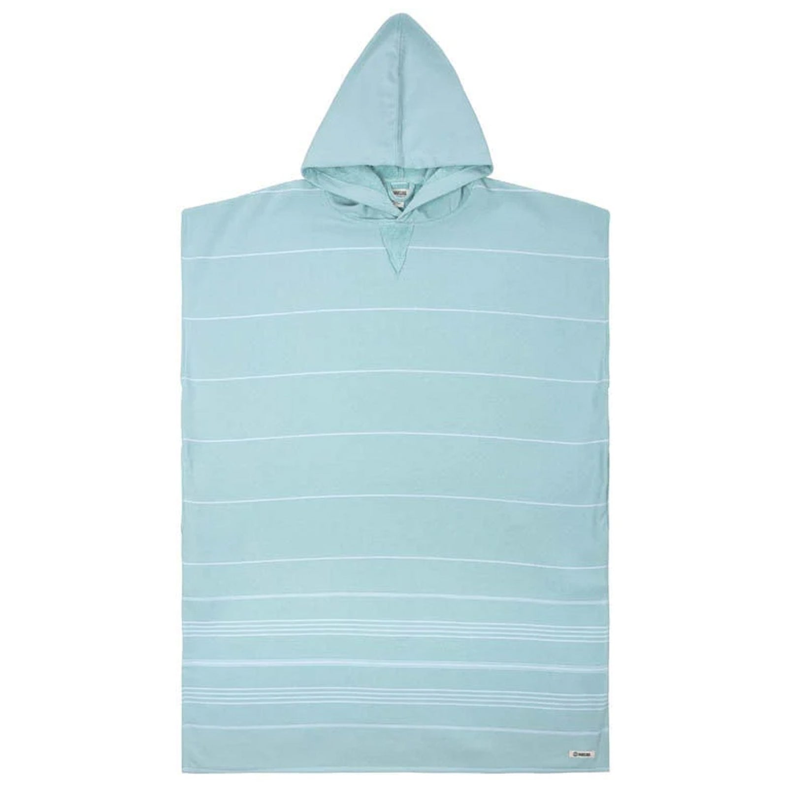 Sand Cloud Classic Stripe Hooded Poncho - Seaglass
