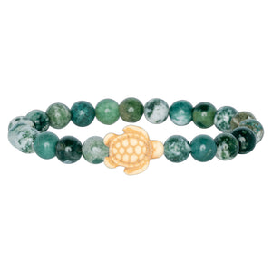 Fahlo The Journey Sea Turtle Tracking Bracelet - Seagrass Green