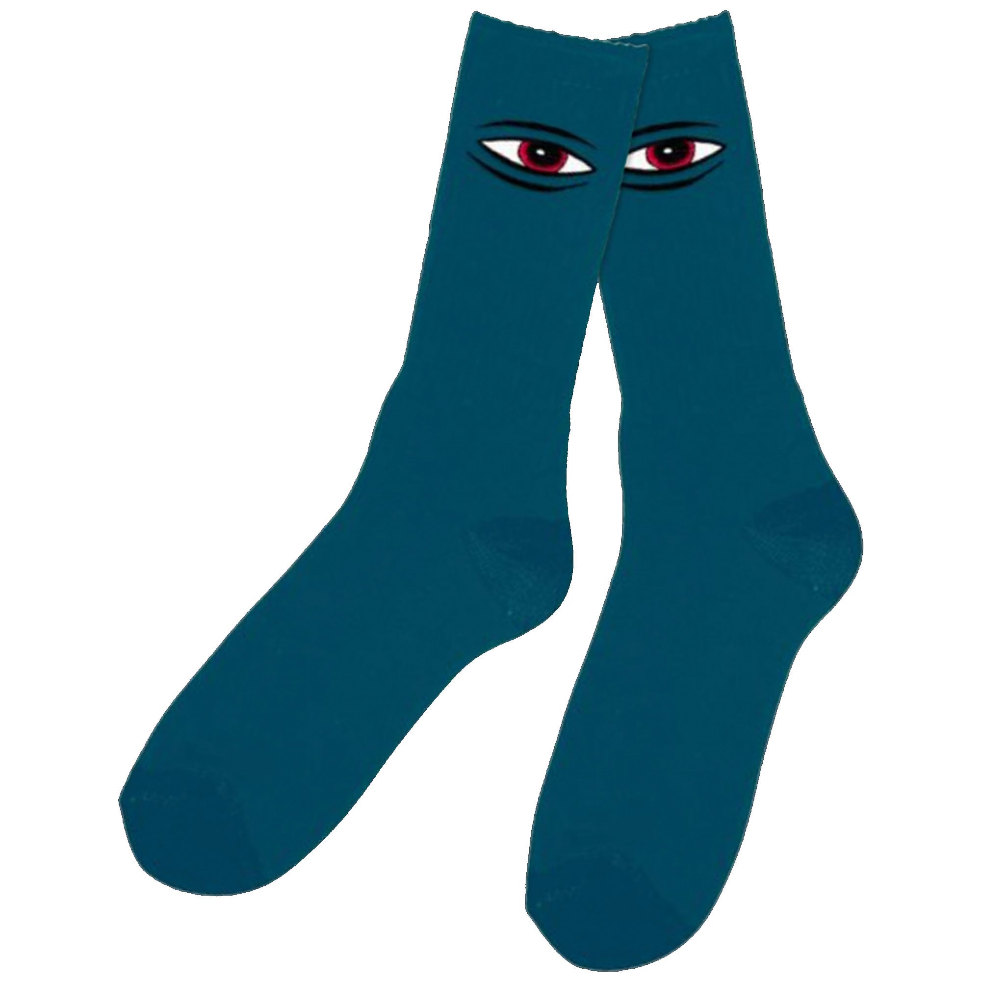 Toy Machine Sect Eye Embroidered Crew Socks