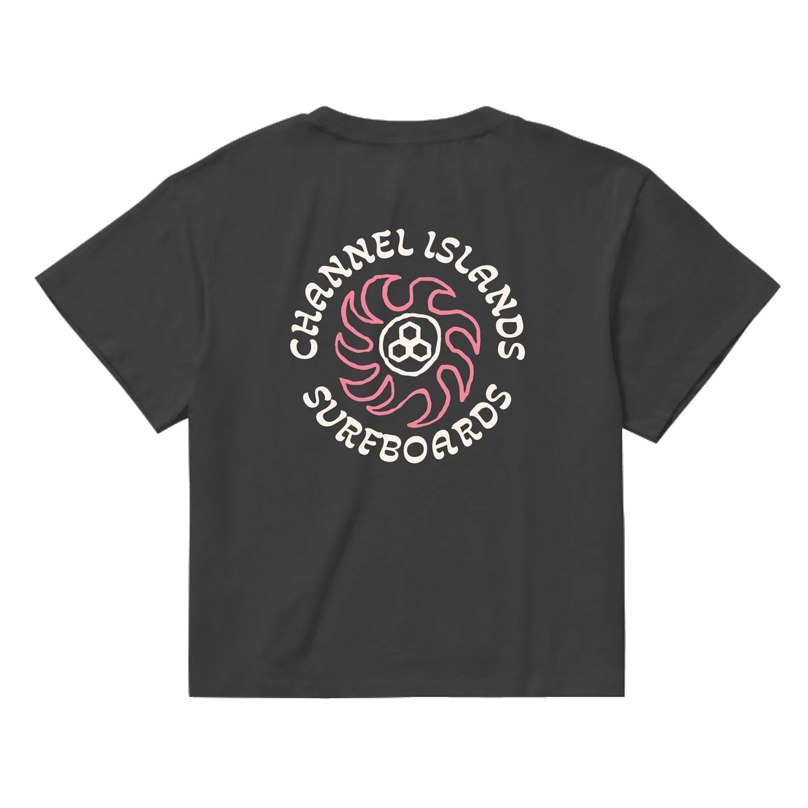 Channel Islands Shine Cropped Women's S/S T-Shirt - Charcoal