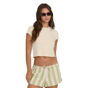 Billabong Shelly Knit Women's S/S T-Shirt - Dove