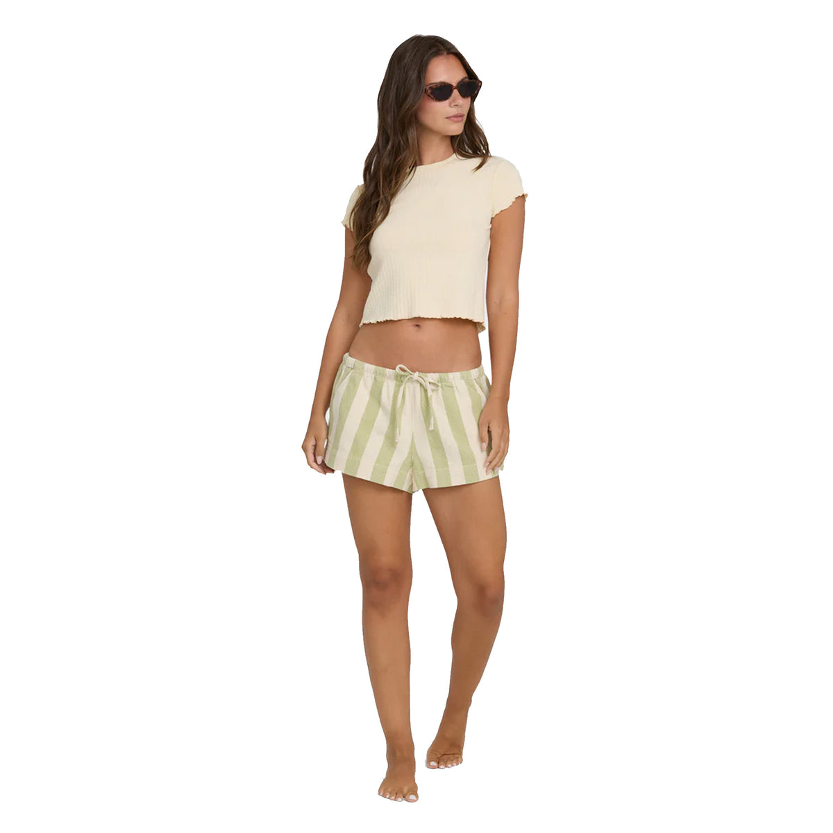 Billabong Shelly Knit Women's S/S T-Shirt - Dove