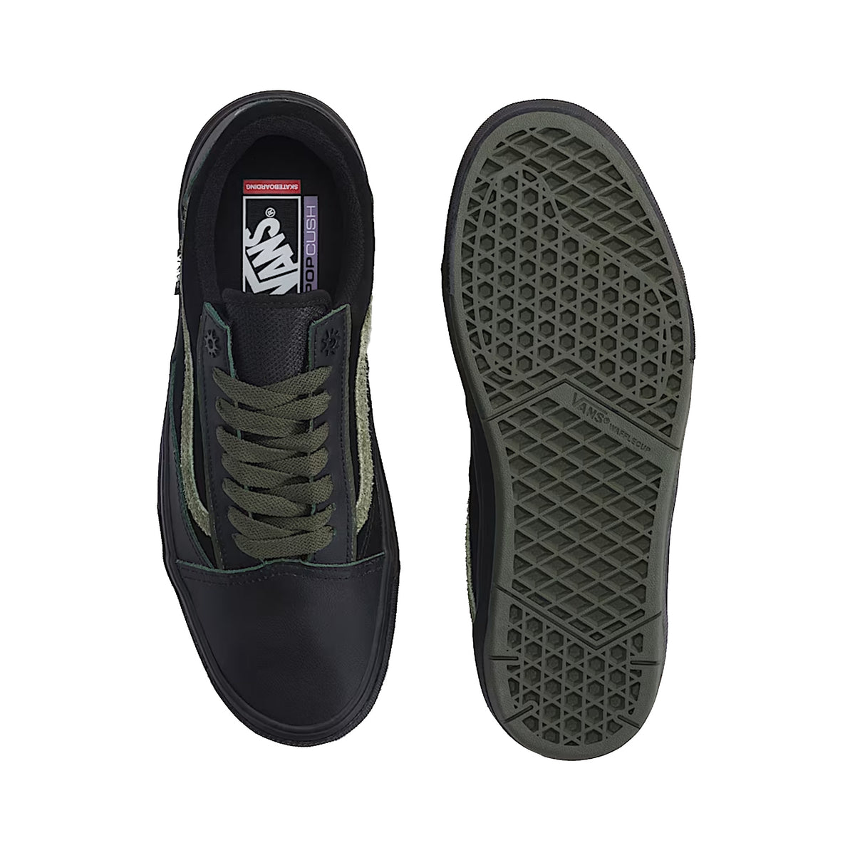 Vans Skate Old Skool Whafflecup  Men's Shoe - Willow Voges Fernandes Green/Black