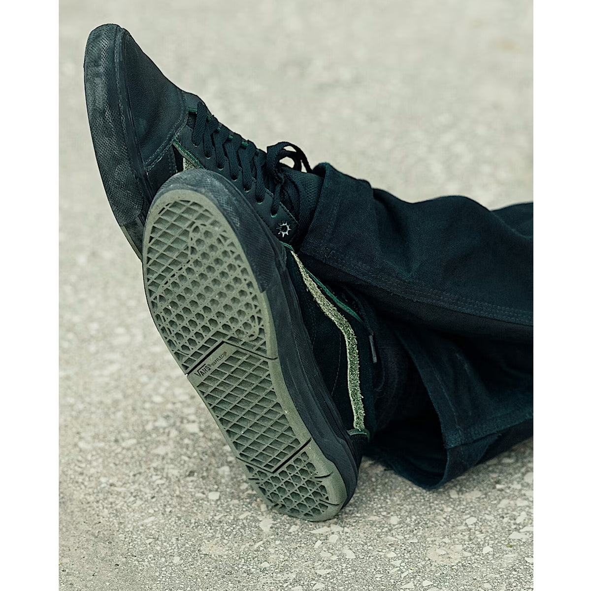 Vans Skate Old Skool Whafflecup  Men's Shoe - Willow Voges Fernandes Green/Black