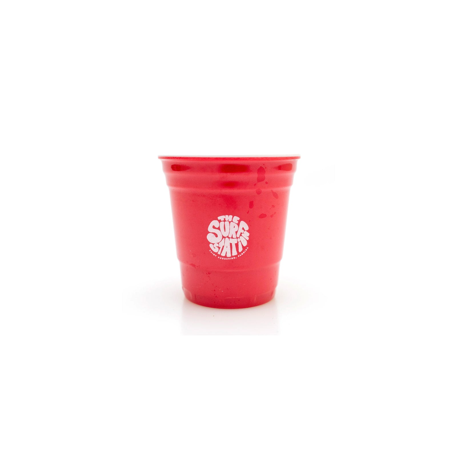Surf Station Shot Glass Plastic - 1.5oz/Red/Hippie