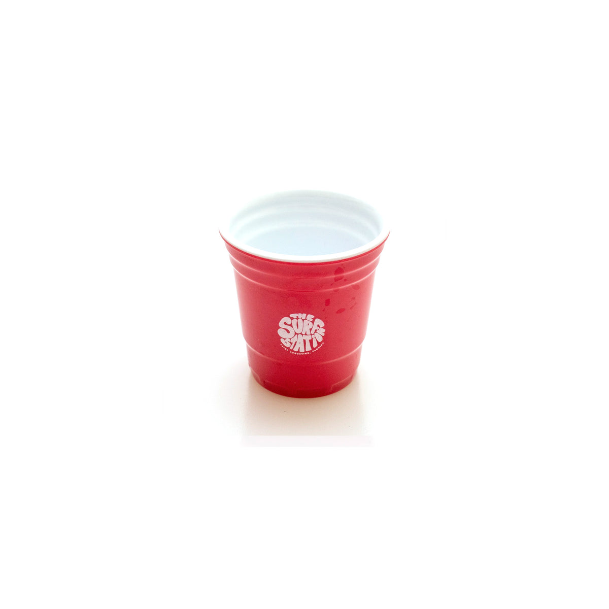 Surf Station Shot Glass Plastic - 1.5oz/Red/Hippie