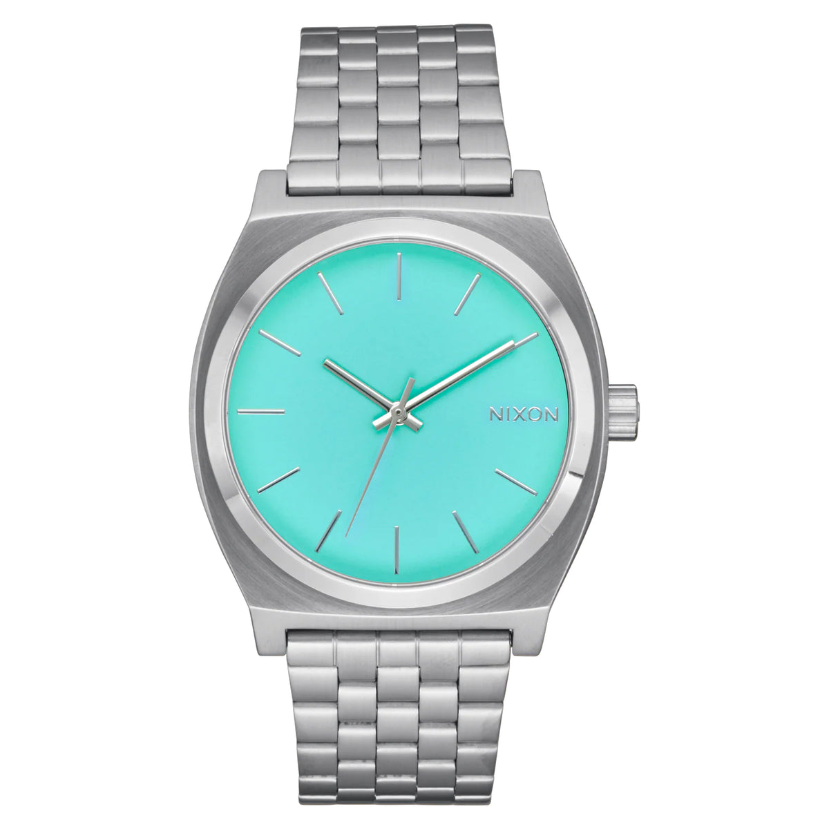 Nixon Time Teller Men's Watch - Silver/Turquoise