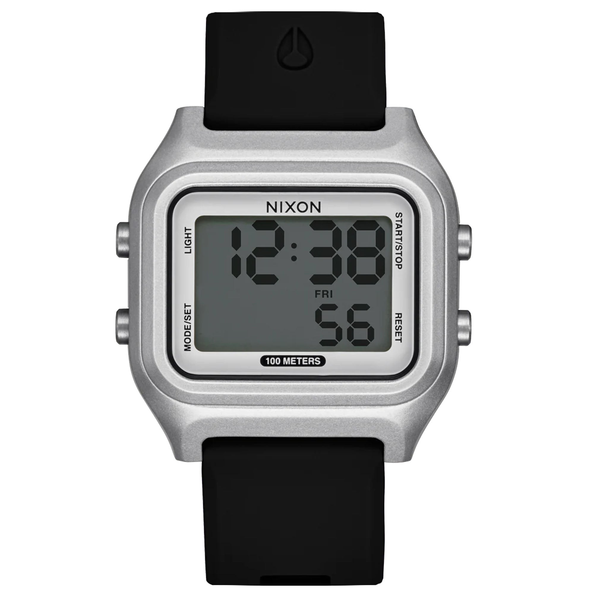 Nixon Ripper Men's Watch Silver/Black Surf Station Store