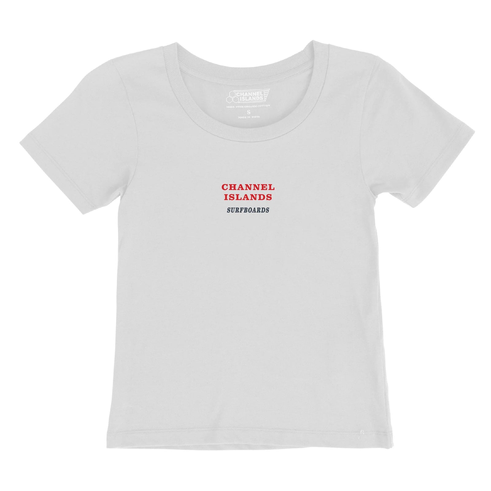 Channel Islands Simple Baby Cropped Women's S/S T-Shirt - White