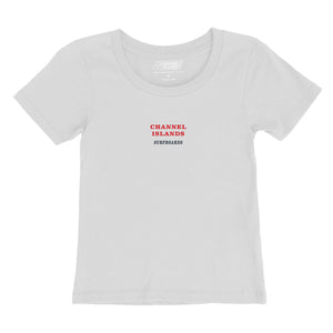 Channel Islands Simple Baby Cropped Women's S/S T-Shirt - White