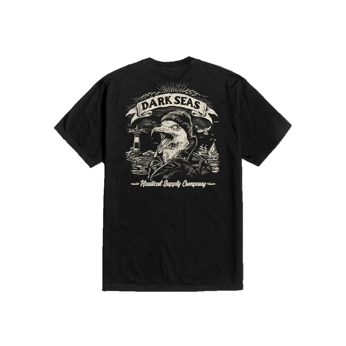 Dark Seas Skimmer Premium Men's S/S T-Shirt - Black